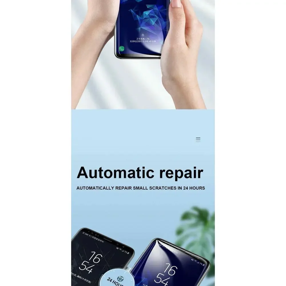 4-Pack HYDROGEL Screen Protector For Samsung Galaxy S21 Ultra Plus Figer Print